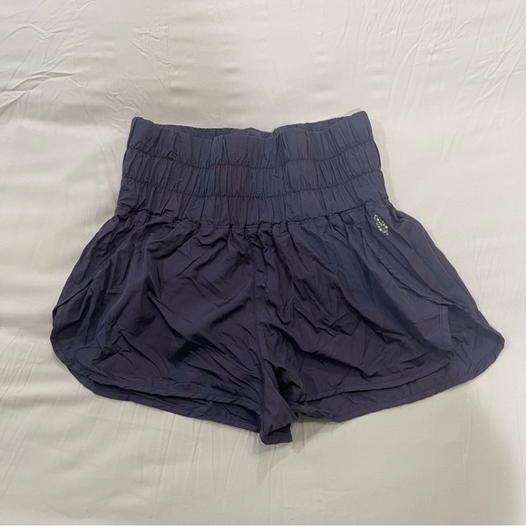 Blue Free People The Way Home Highwaisted Shorts - Picture 3 of 7